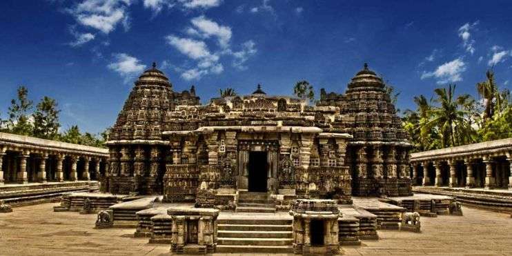 Ancient temples and historical ruins in Karnataka, showcasing rich cultural heritage. Includes Hoysala-era temples like Kodandarama and Veera Narayana.