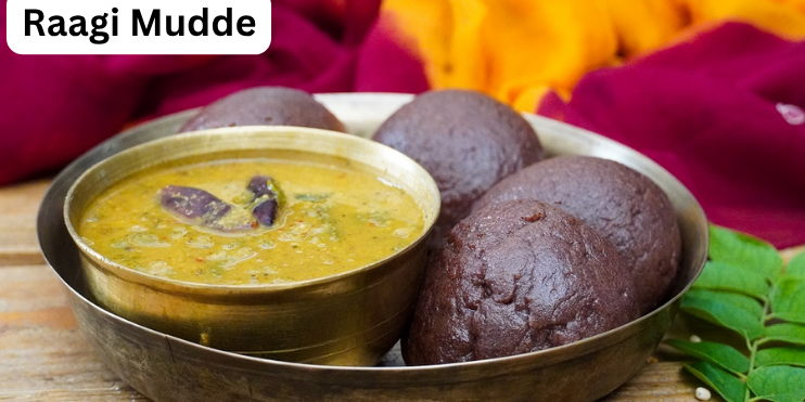 Raagi Mudde, nutritious finger millet balls, served with sambar or curry, embody the rustic essence of Malnad cuisine.